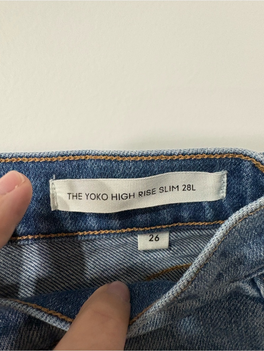 Denim Forum Light Blue Slim Straight Jeans with Frayed Hem - Picture 3 of 4
